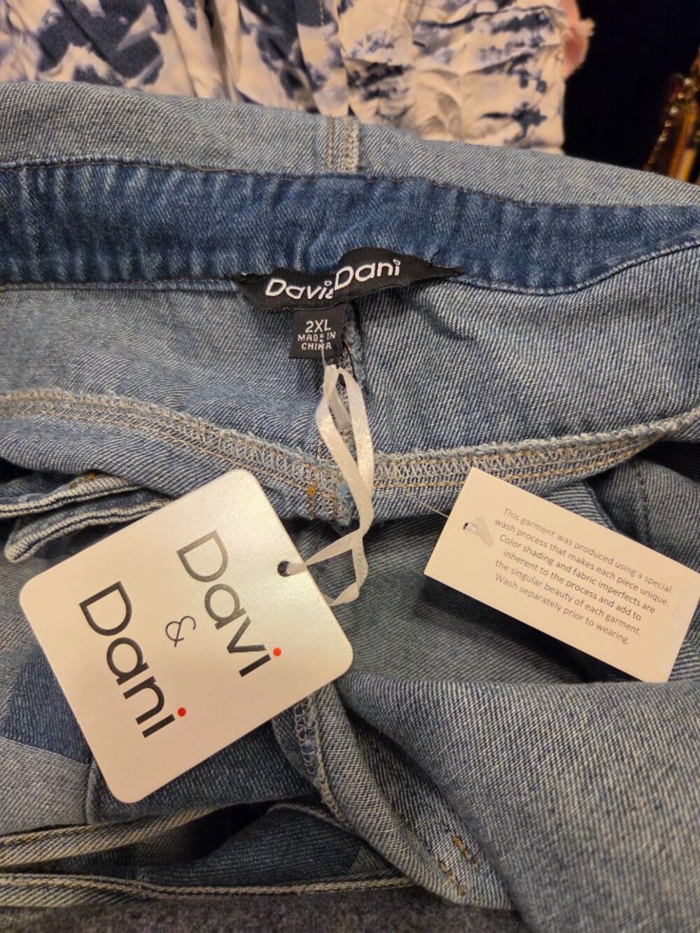 Wide Leg Bell Bottoms Retro Hippie Boho 2XL Jean Overalls/Jumpsuit NWT!!!*READ* - Picture 5 of 7